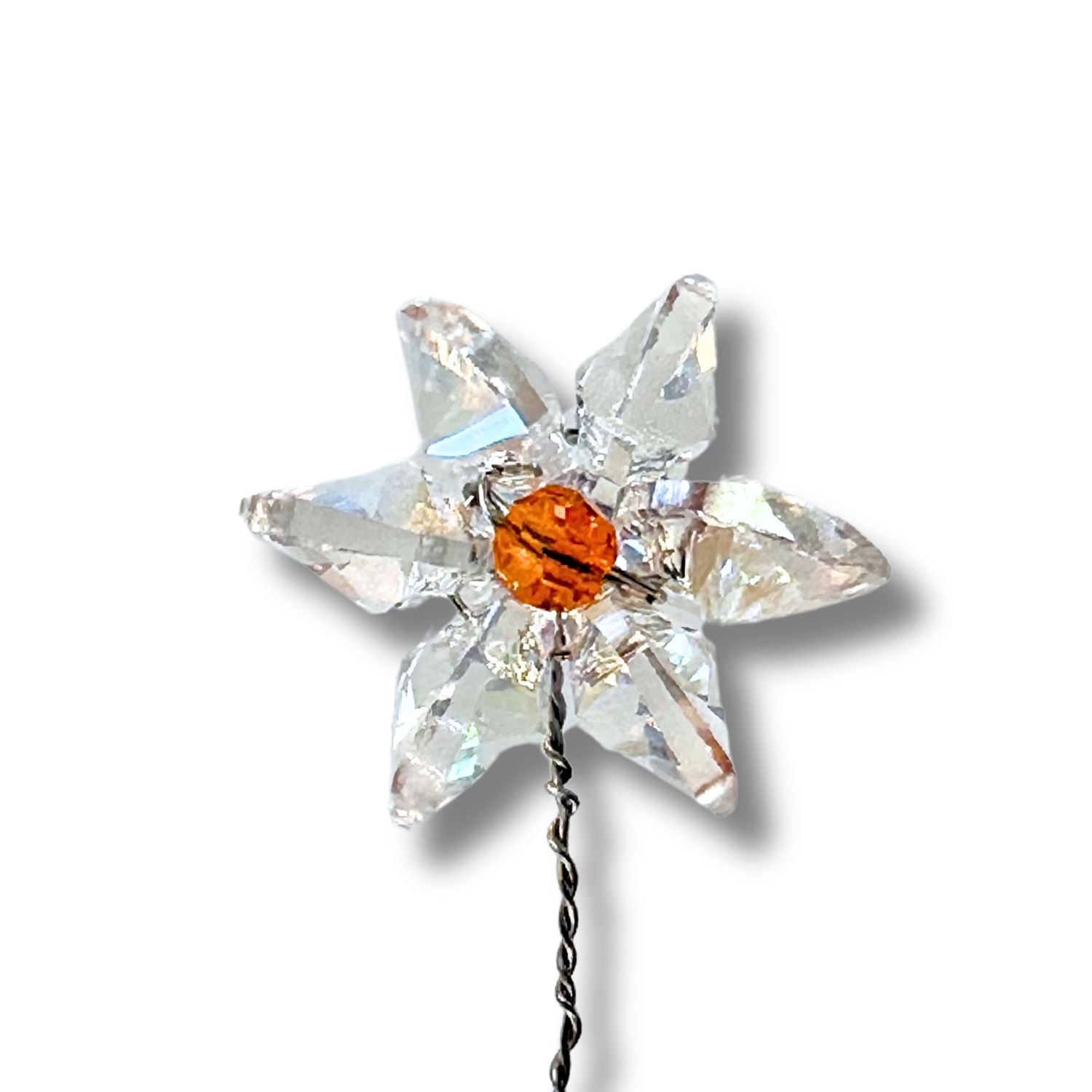 Hand-Made Crystal Birthstone Flower - April