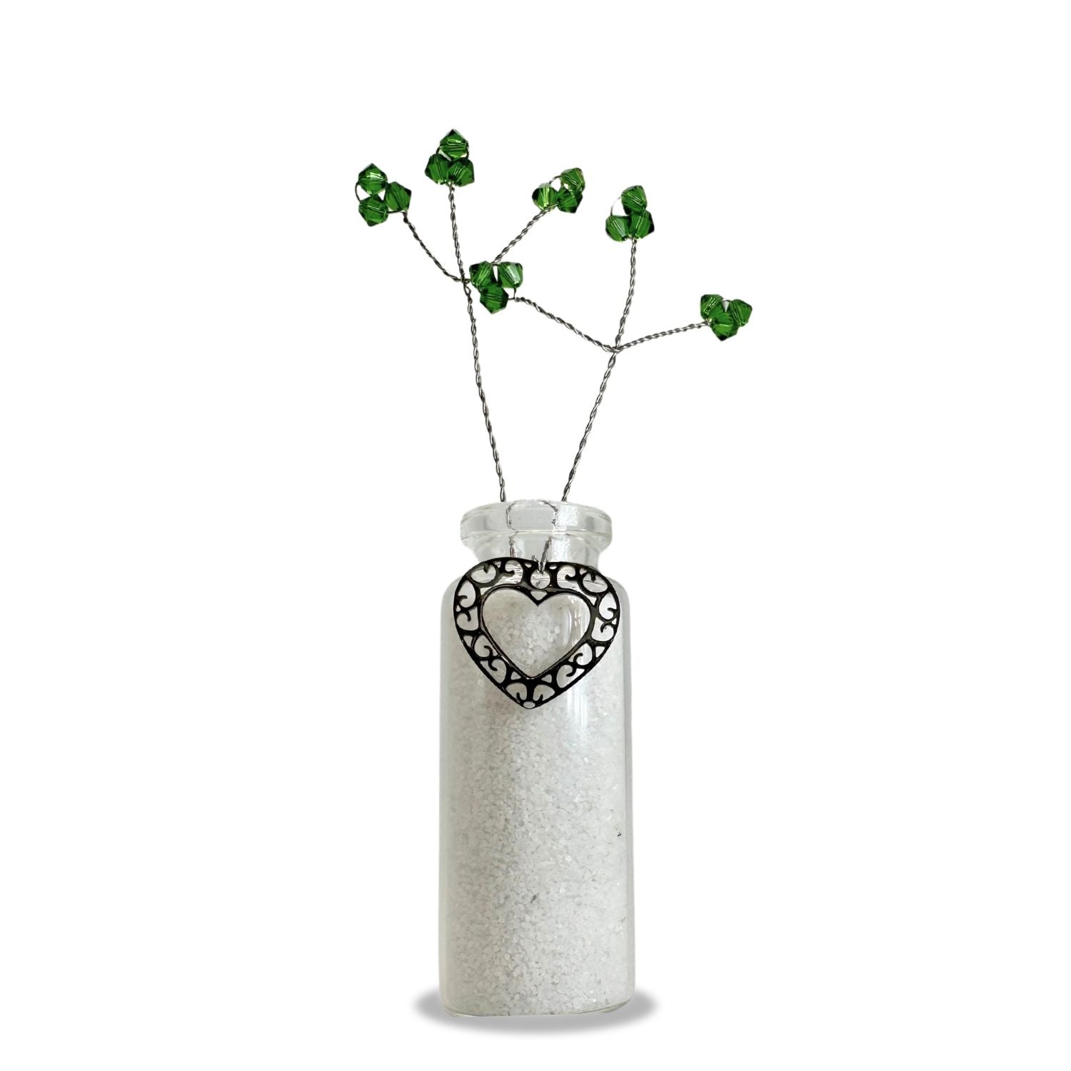 Decorative Vase for Hand-Made Crystal Birthstone Flowers