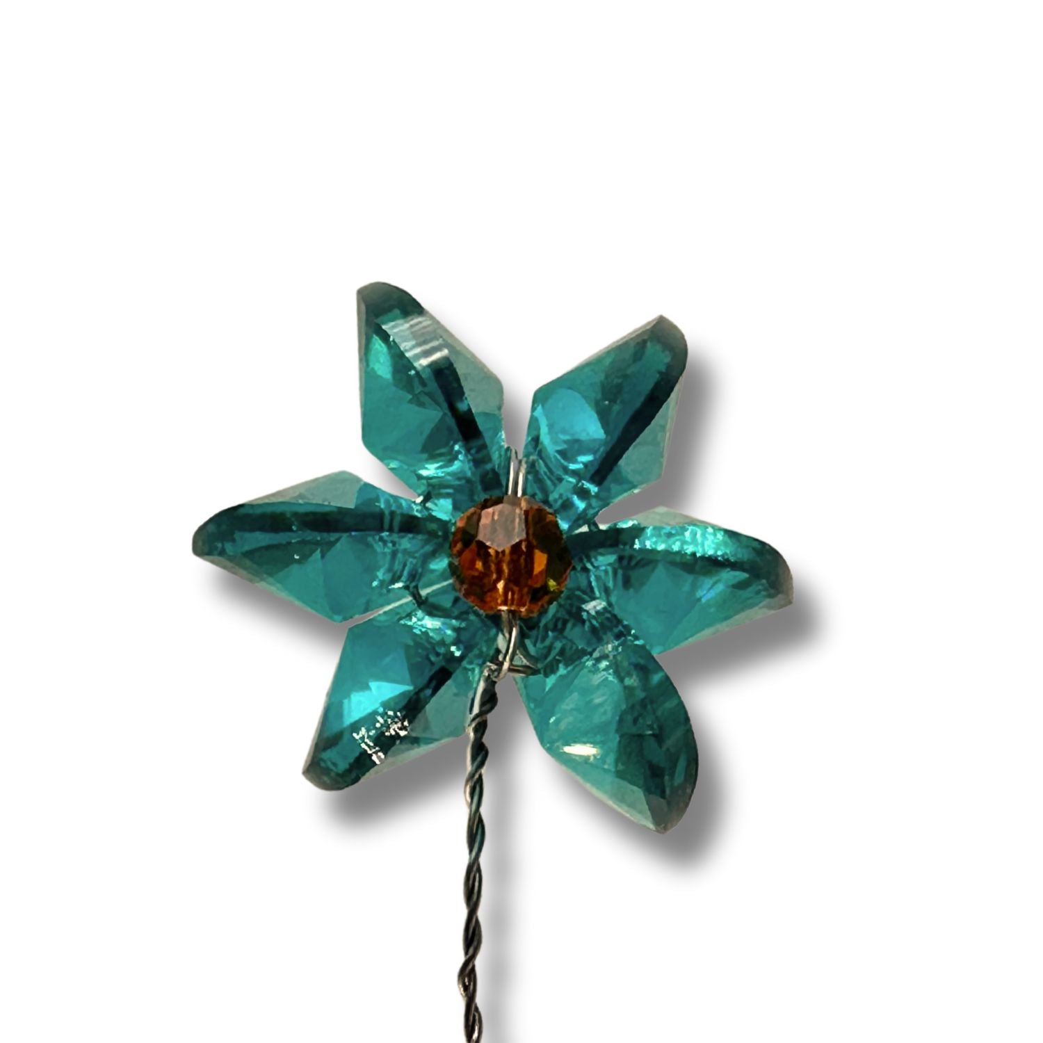 Hand-Made Crystal Birthstone Flower - December