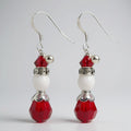 Sparkling Mrs Claus Christmas Earrings