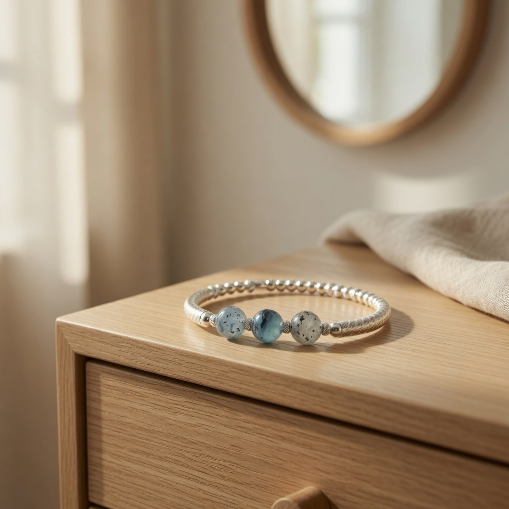 Santa Maria Aquamarine Bangle Bracelet